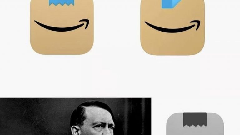 Amazon Hitler mustache meme