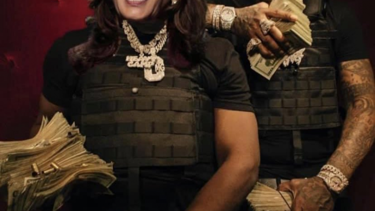 Moneybagg Joe and Kamala Harris meme