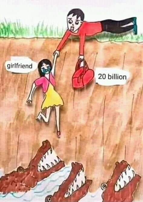 Who would you save girlfriend or $20 billion?
