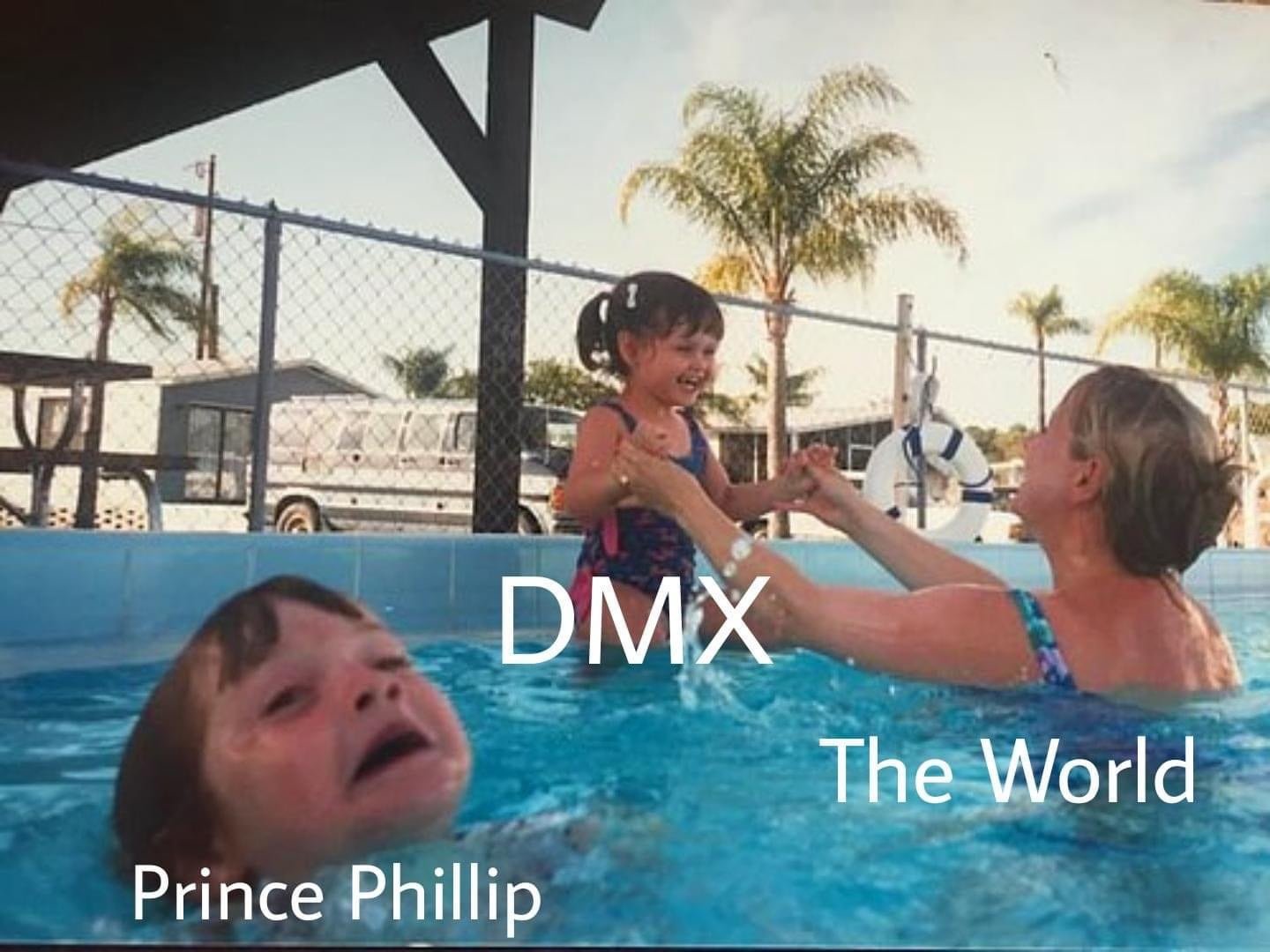 The world treating DMX vs Prince Phillip meme