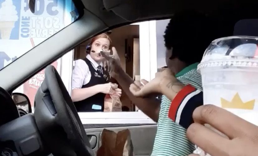 Uncle argues with Burger King employee over order