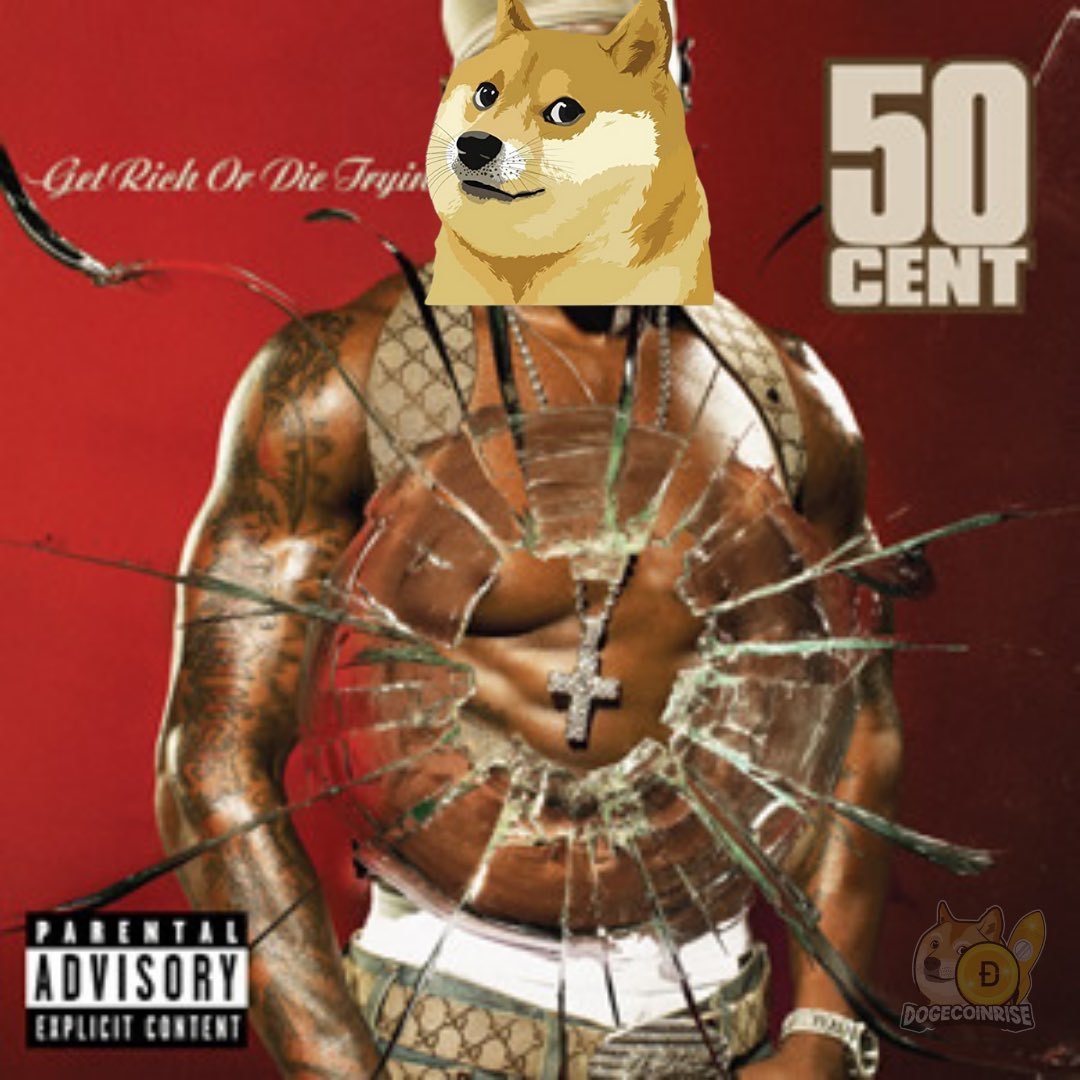 Dogecoin going to 50 cent meme