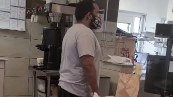 Angry Hardee's customer steals sandwich