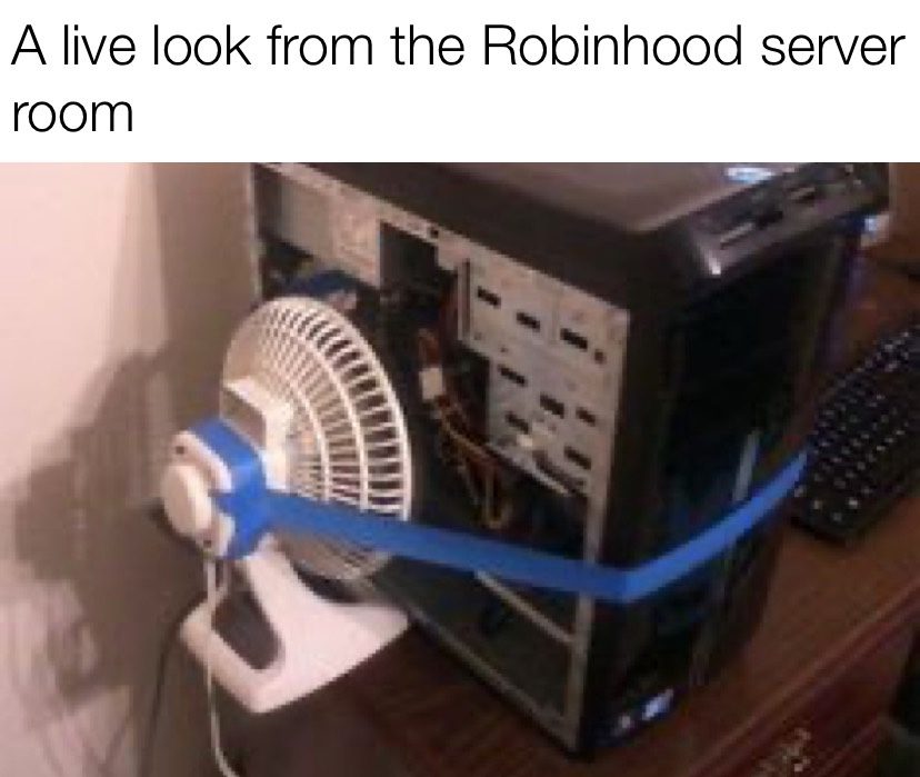 A live look from the Robinhood server room meme