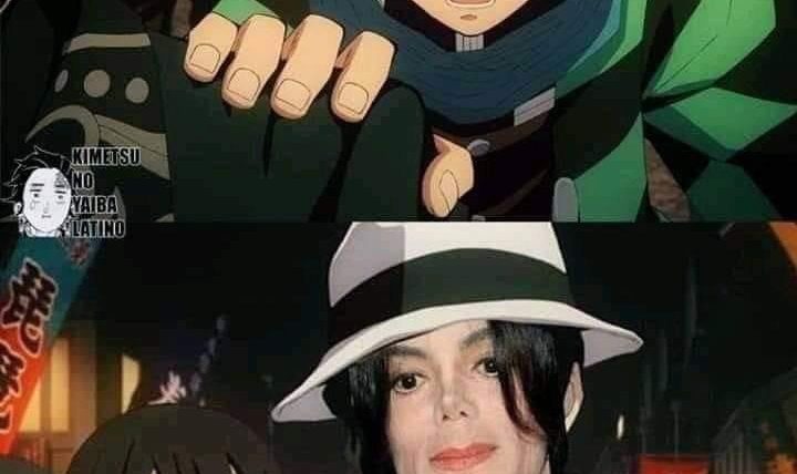 Michael Jackson Muzan Kibutsuji meme