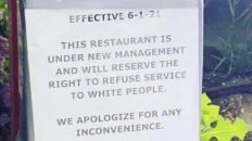 St. Louis Missouri Popeyes refusing service of white people sign