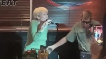 Couple sings Nelly & Kelly Rowland's delimma during karaoke night