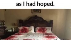 The rose patterned bed sheets that I bought didn't quite turn out as I had hoped meme