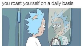 When someone tries to insult you but you roast yourself on a daily basis Rick and Morty meme