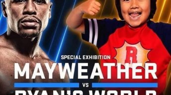 Floyd Mayweather vs Ryan's World fight meme