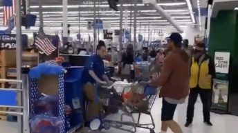Customer spits on Walmart employee