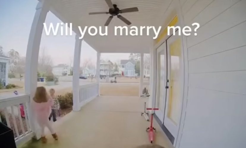 A boy asks his neighbor friend to marry him but she refuses and breaks his heart.