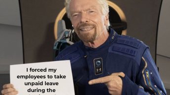 I forced my employees to take unpaid leave during the pandemic so that I could afford this Richard Branson meme