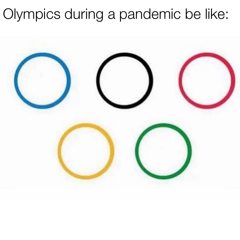 Olympics during the pandemic meme