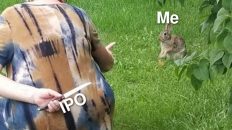 Robinhood vs me during IPO meme