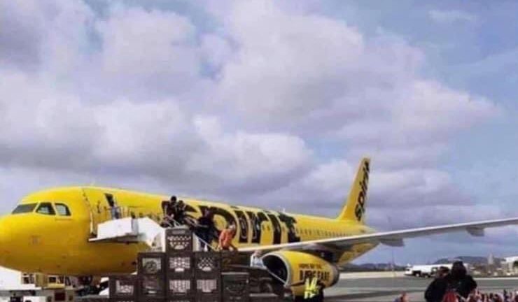 Spirit Airlines introduces new boarding procedure crate challenge meme