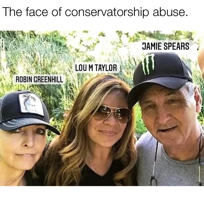 The face of conservatorship Jamie Spears meme