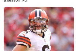 There are 16 year olds in Cleveland who have never seen the Browns start a season 1-0 meme