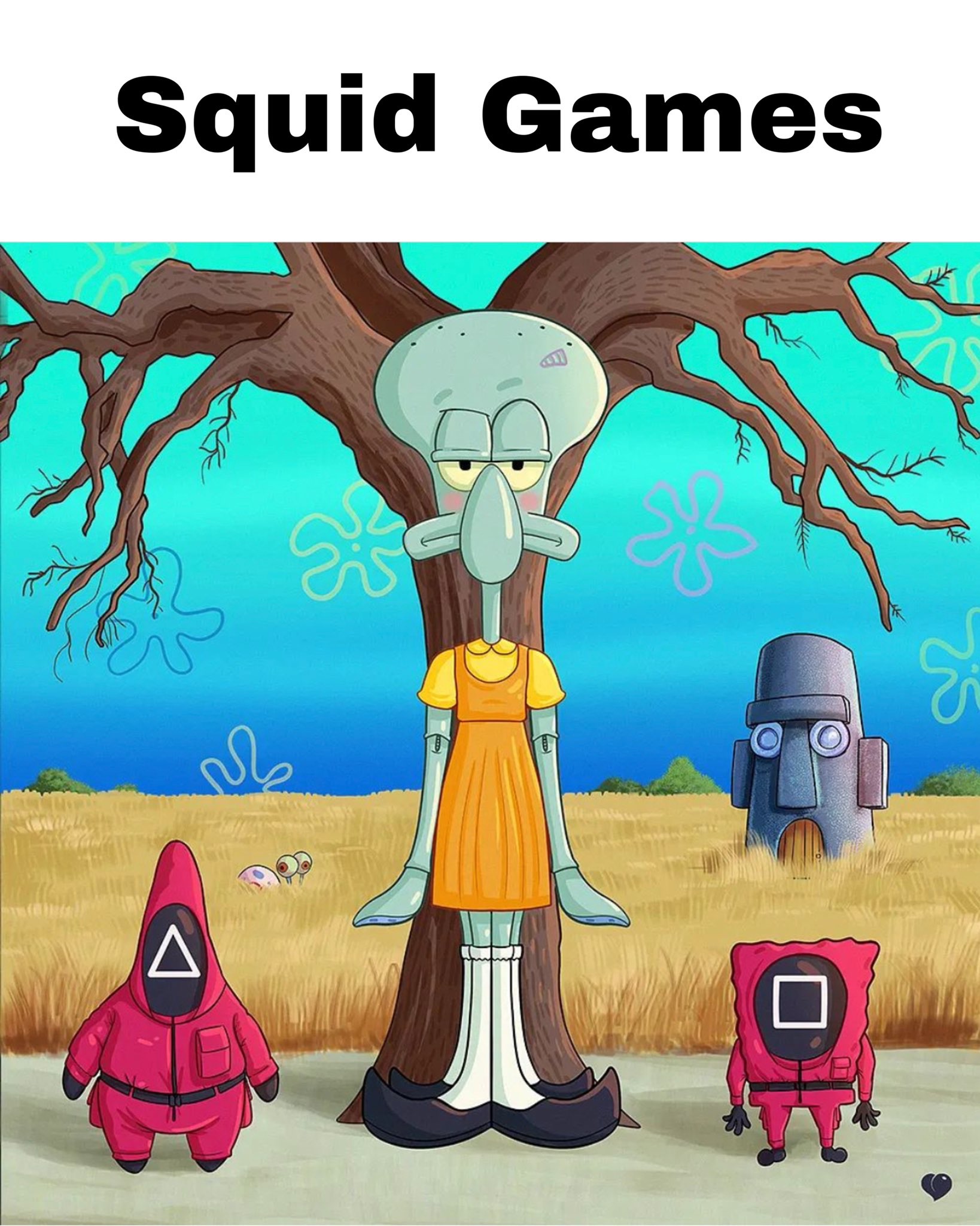 Squid Games Squidward Spongebob Squarepants meme