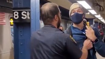 NY passenger gets booted from subway over mask question