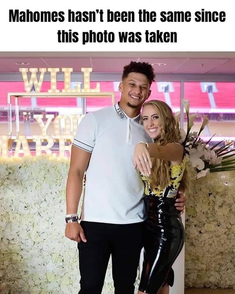 Mahomes hasn't been the same since this photo was taken
