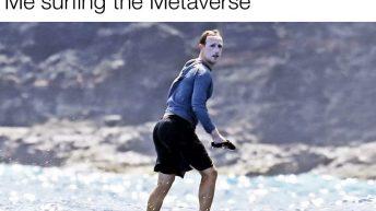 Me surfing the Metaverse meme