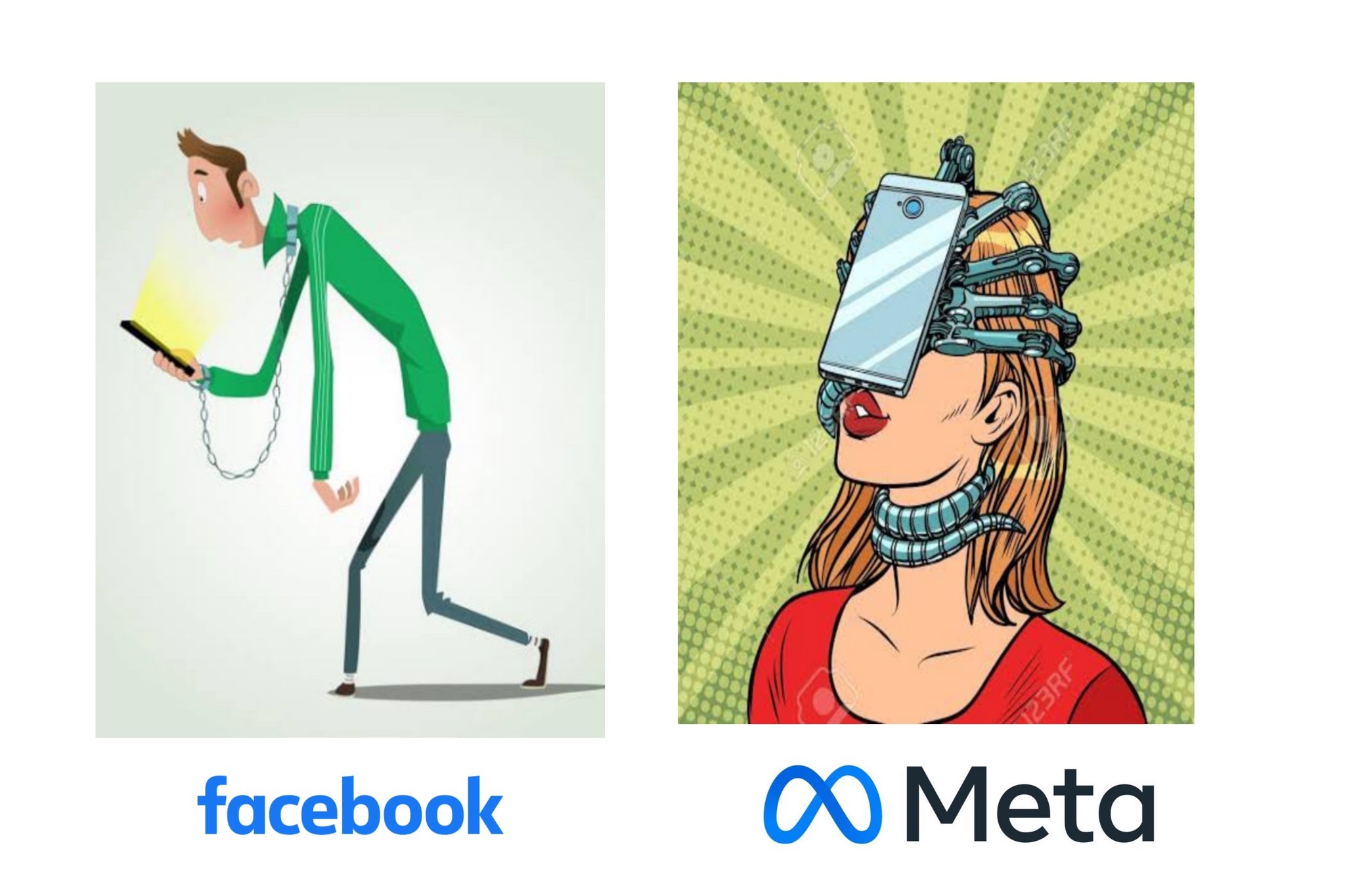 Facebook vs Meta meme