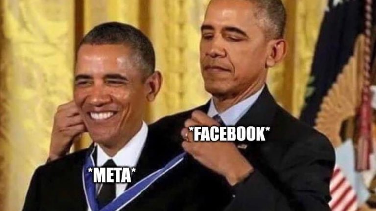 Facebook changes name to Meta Barack Obama meme