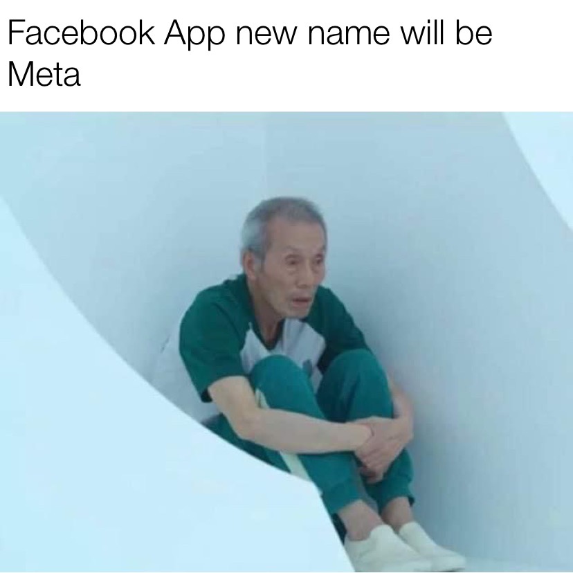 Facebook App new name will be Meta 001 Squid Games meme
