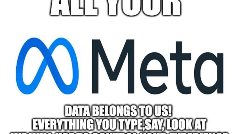 All your data belongs to us Facebook Meta meme