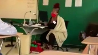 Angry substitute teacher goes off
