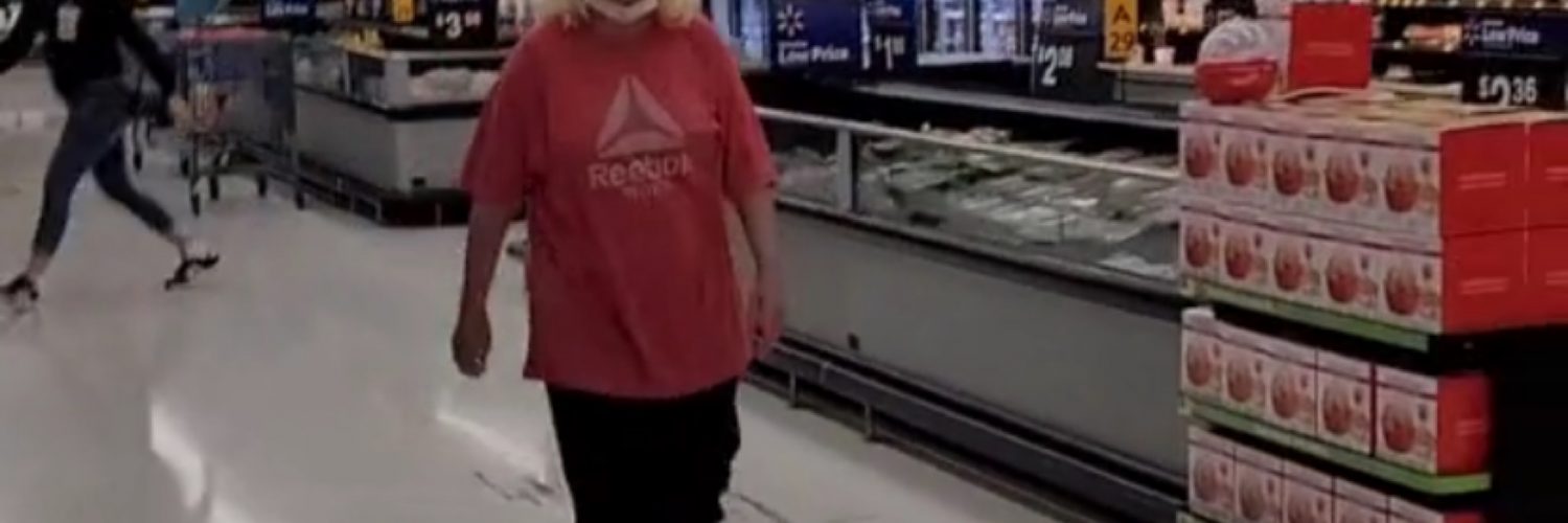Hungry woman loses it in Walmart