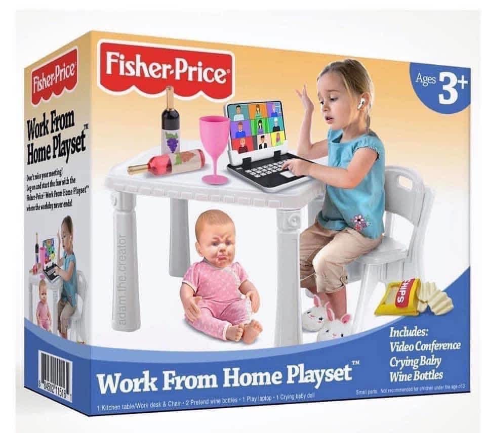 Work from home children's play set