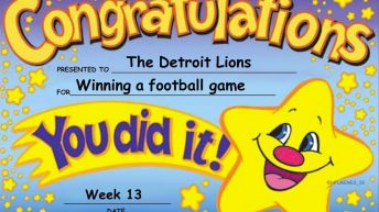 Congratulations you did it Detroit Lions win meme