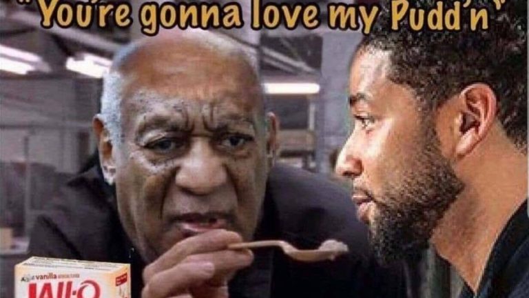 Hey Jussie you're gonna love my pudd'n Bill Cosby & Jussie Smollet meme