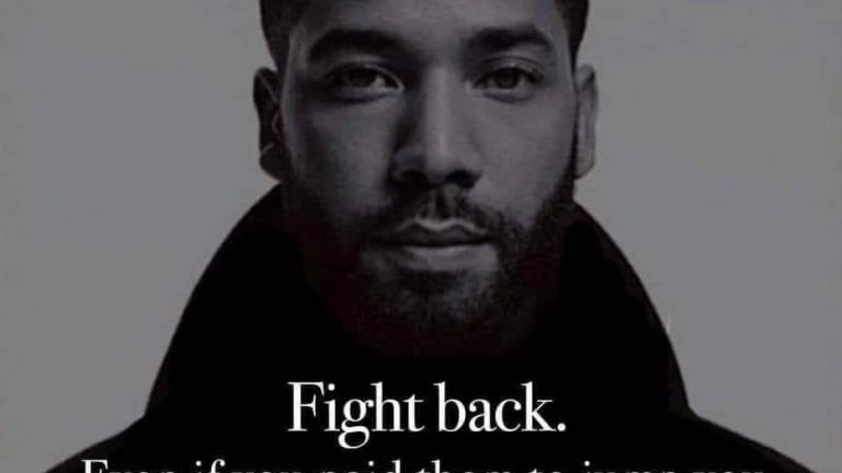 Fight back. Even if you paid them to jump you Jussie Smollet meme