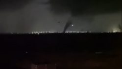 Tornado footage hitting the Amazon building in Edwardsville, Illinois