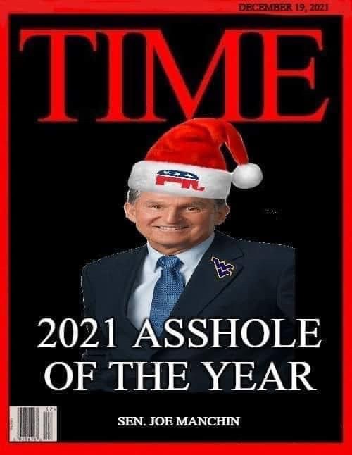 TIME 2021 asshole of the year Joe Manchin 