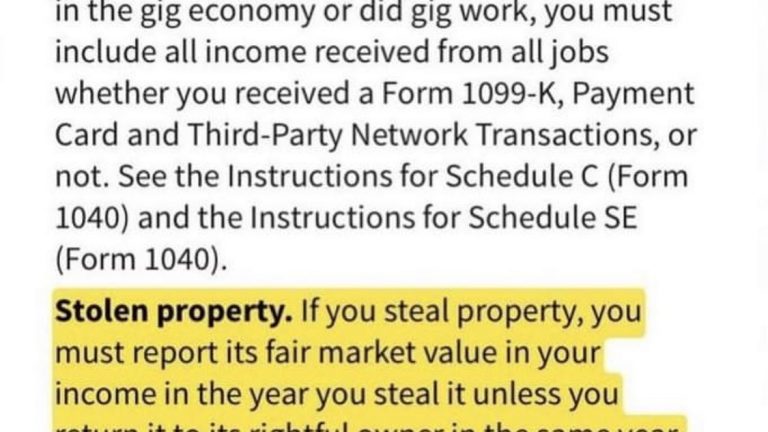 IRS stolen property rule
