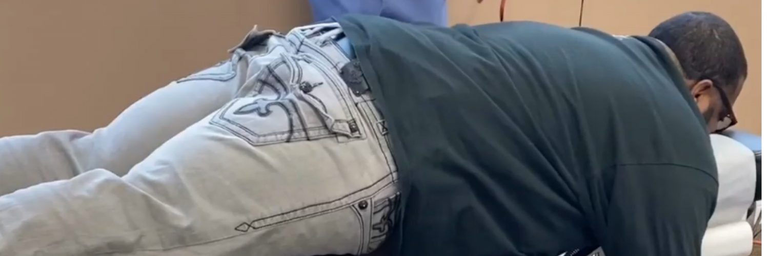 Man farts with chiropractor