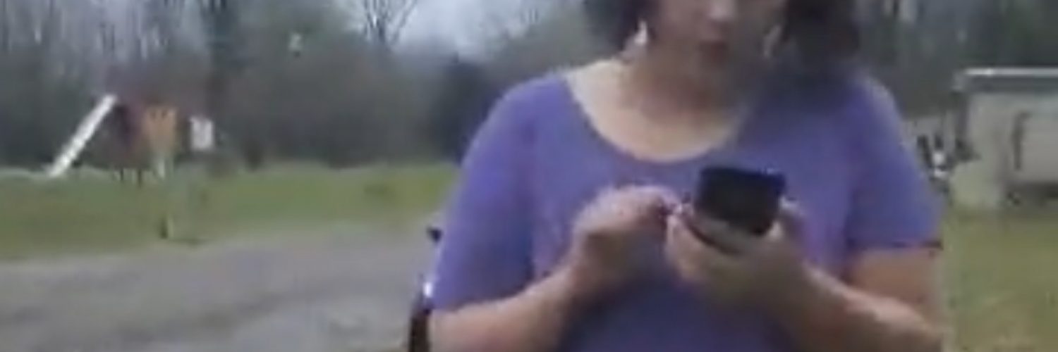 Karen attacks woman blowing leaves off sidewalk