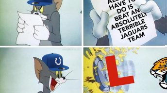 Colts lose to Jaguars Tom and Jerry meme