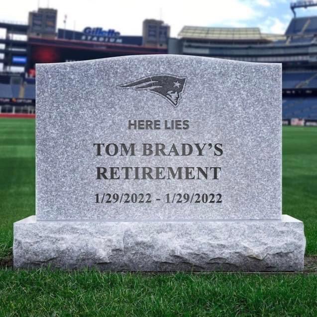 Tom Brady's retirement meme