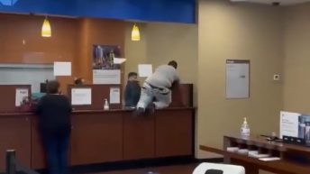 Angry Chase customer goes off