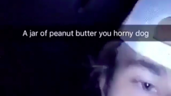 Caught getting freaky with peanut butter