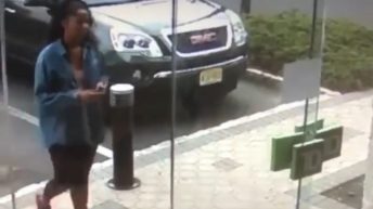 Woman gets smashed by TD Bank glass door