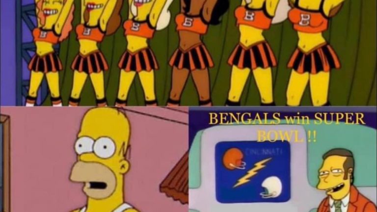 Simpsons predict the Bengals winning the Super Bowl