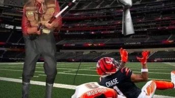 Ooh you almost had it gotta be quicker than that Rams and Bengals Super Bowl meme