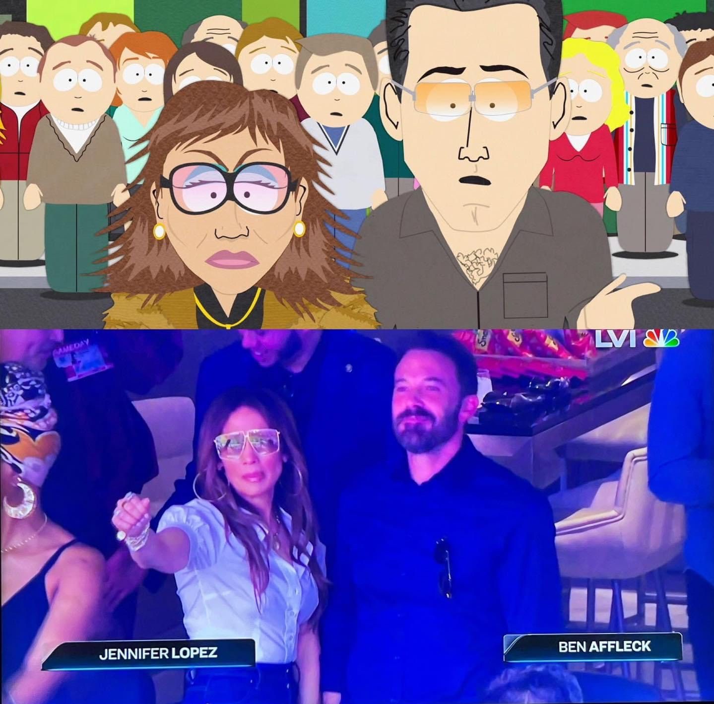 Jennifer Lopez & Ben Affleck South Park meme