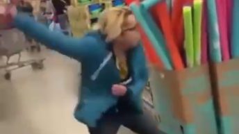 Angry Karen goes crazy over BLM candles in Walmart
